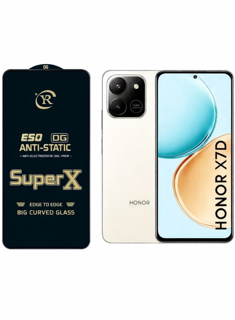 اسكرينة شاشه  لهاتف Honor X7d، زجاج عاليه الجوده مقاوم للكسر وحمايه من الصدمات والخدوش اليوميه. - Image 1